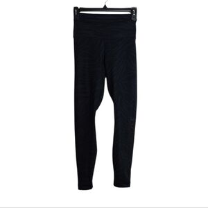 90 DEGREE By Reflex Zebra Legging Jazzercise Black Size XS